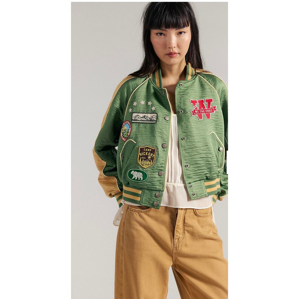 Free People We The Free Star Power Souvenir Jacket L (NWOT) - Picture 6 of 7